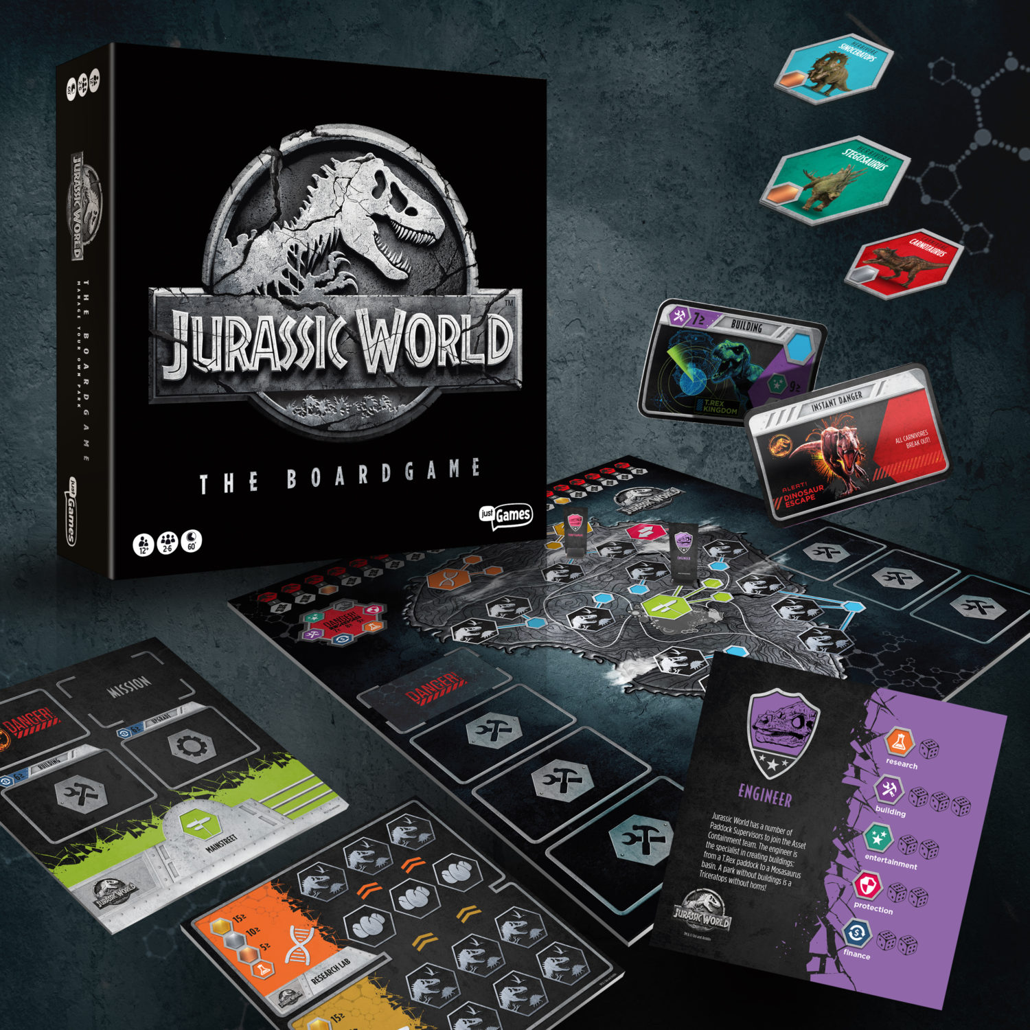 3rdstrike  jurassic world the boardgame  board