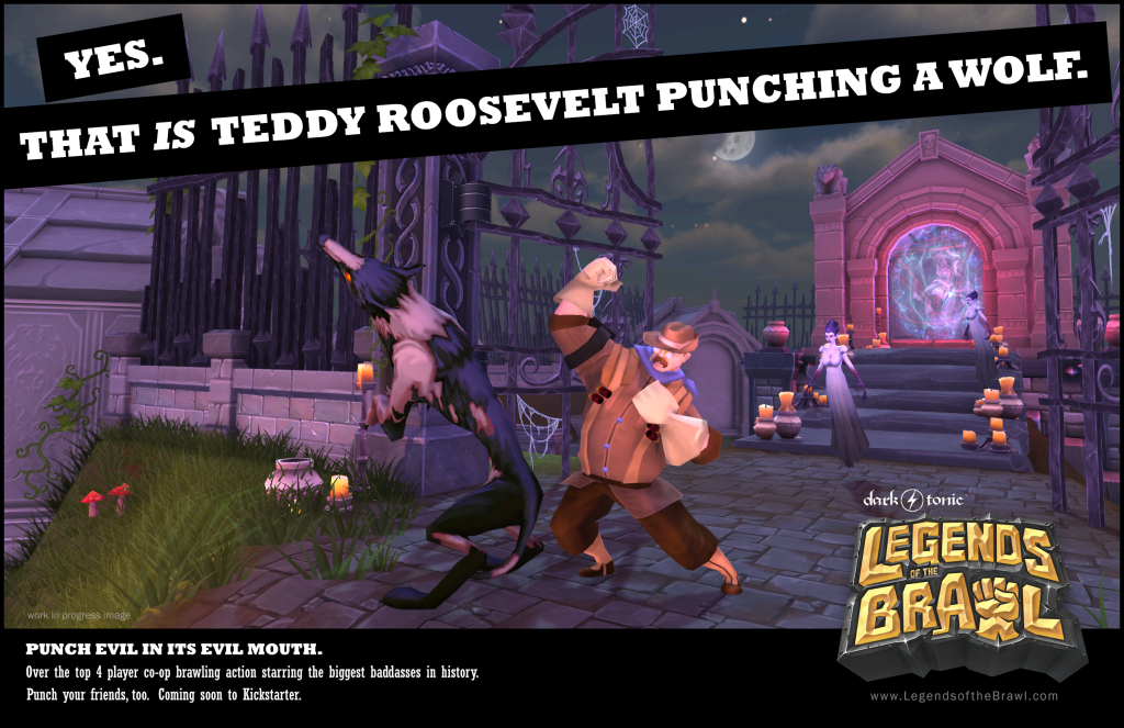 Teddy_punches_a_wolf