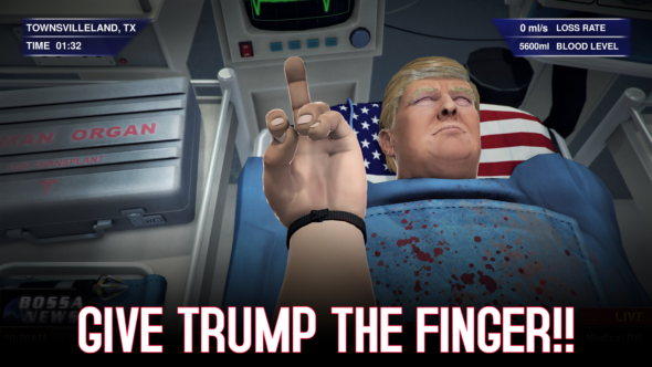 Give Donald Trump surgery in the new update of Surgeon Simulator