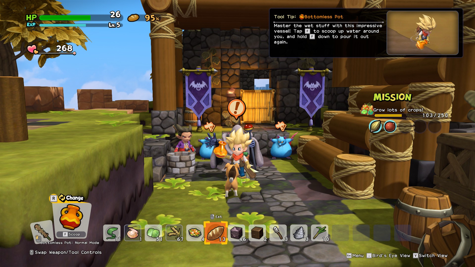 dragon quest builders 2 weapons