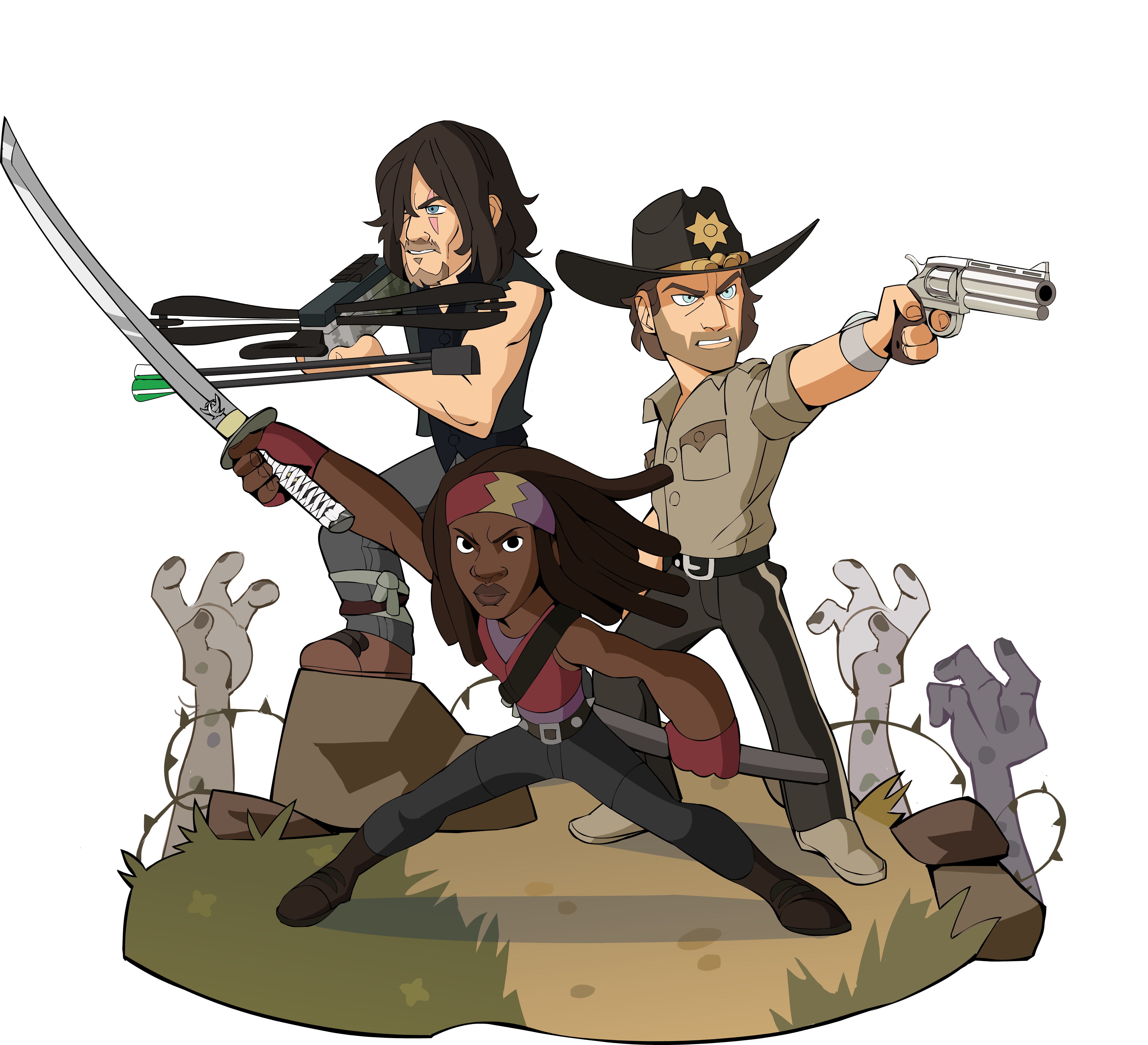  | Brawlhalla welcomes Michonne, Rick Grimes and Daryl Dixon  from The Walking Dead
