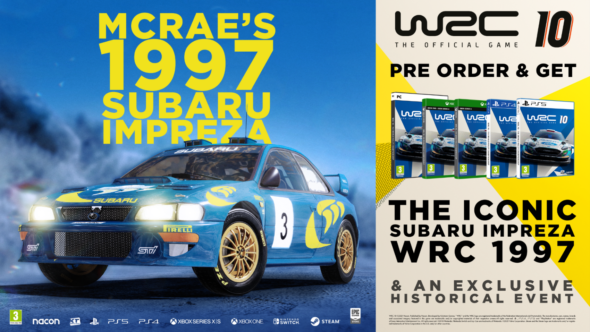 New video shows off playable Colin McRae’s Subaru Impreza WRC from WRC 10