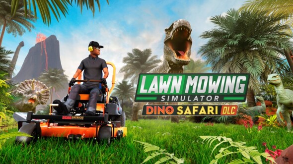 Lawn Mowing Simulator goes prehistoric with the new Dino Safari DLC!