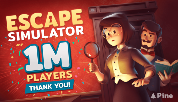 Escape Simulator has sold over 1,000,000 copies to date!