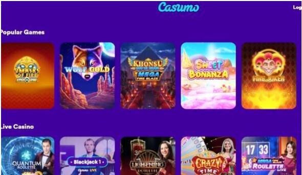Gaming on Casumo Casino Canada