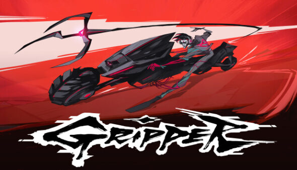 Look cool fighting bosses from your motorcycle in Gripper
