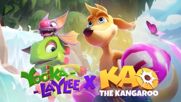 Platforming hero Yooka Laylee visits Kao the Kangaroo and joins him in his adventure.