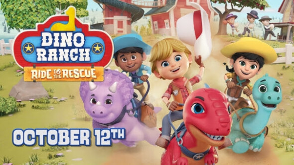 Enjoy a colorful adventure in Dino Ranch – Ride to the Rescue