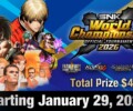 SNK World Championship 2026 kicks off on January 29th