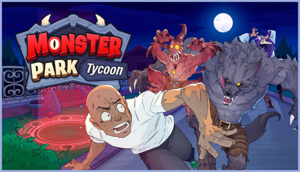 Can you run a theme park as a front for a cult in Monster Park Tycoon?